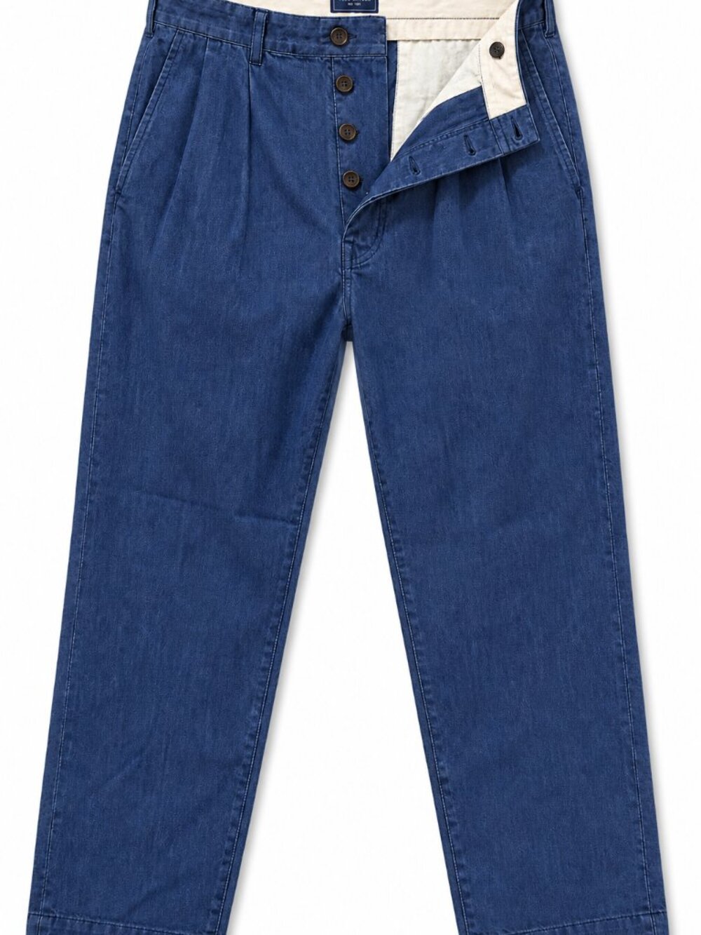 Todd Snyder Italian Cotton Officer Trousers Blue 38